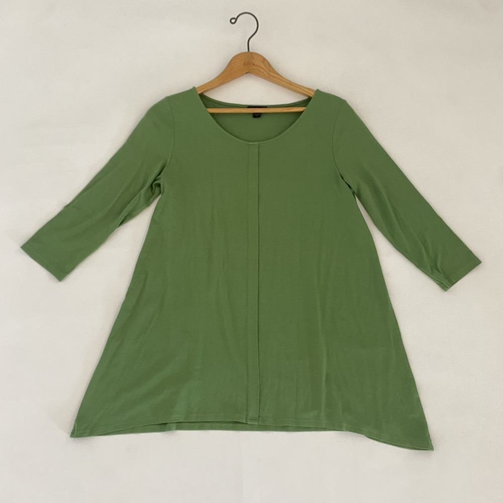 J. Jill Wearever Collection S Women's Small Olive Green Long Sleeve Tunic Top